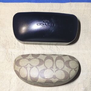 Coach Black and Patterned Sunglasses Cases